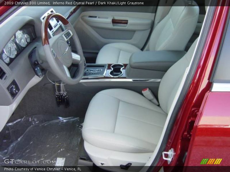 Inferno Red Crystal Pearl / Dark Khaki/Light Graystone 2009 Chrysler 300 Limited