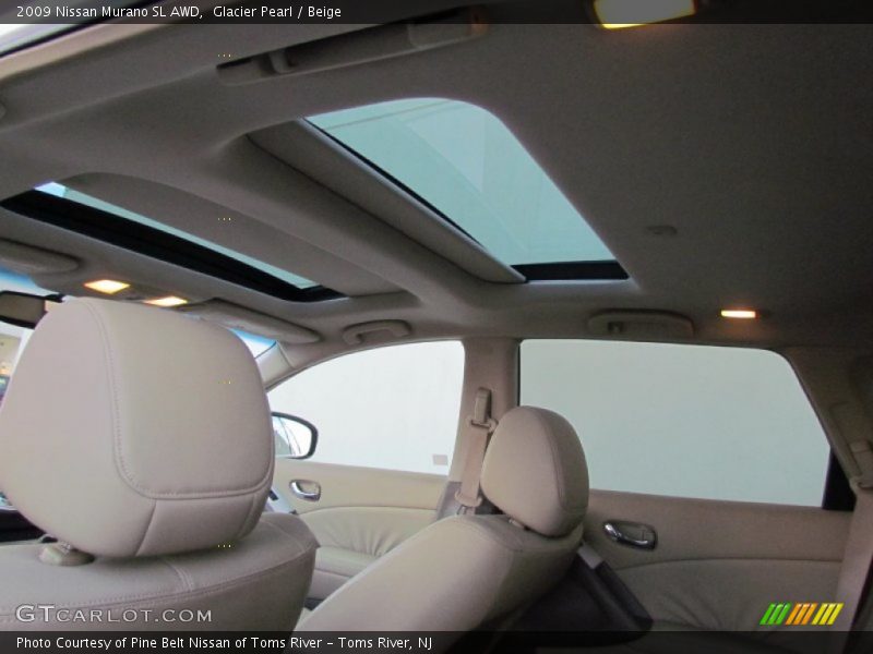 Glacier Pearl / Beige 2009 Nissan Murano SL AWD