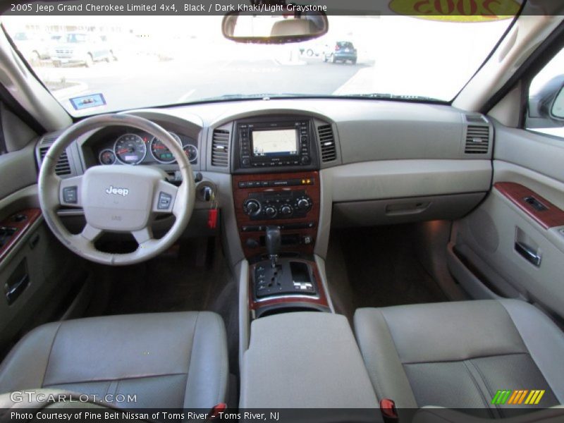 Black / Dark Khaki/Light Graystone 2005 Jeep Grand Cherokee Limited 4x4