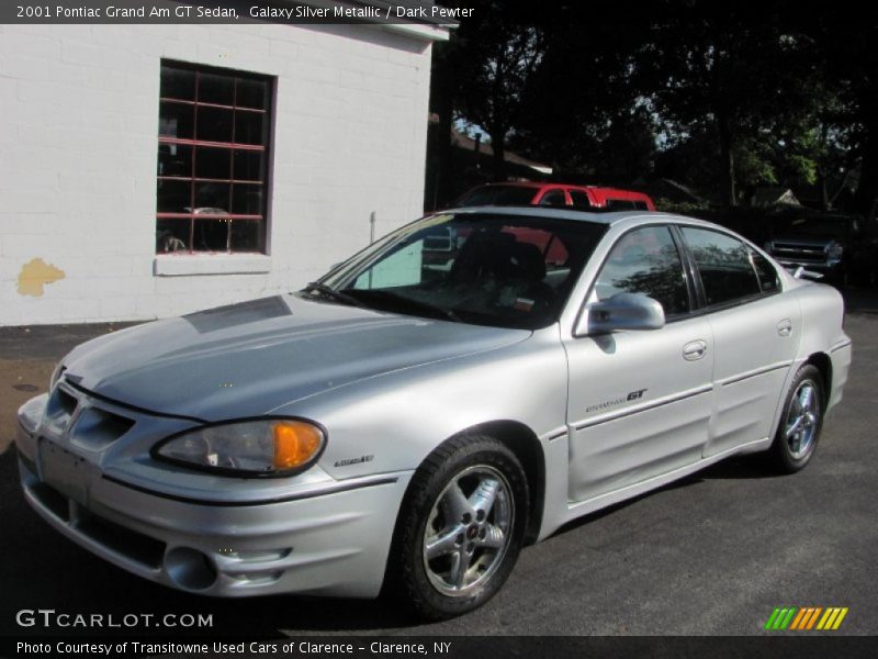 Galaxy Silver Metallic / Dark Pewter 2001 Pontiac Grand Am GT Sedan