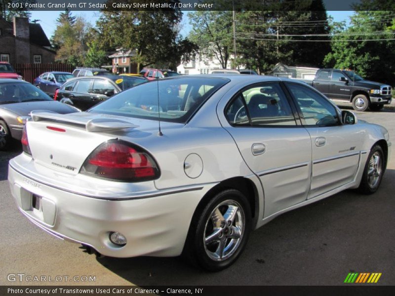 Galaxy Silver Metallic / Dark Pewter 2001 Pontiac Grand Am GT Sedan