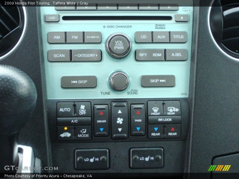 Controls of 2009 Pilot Touring