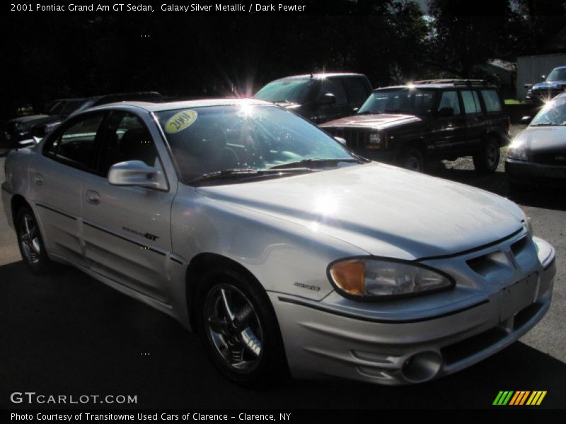 Galaxy Silver Metallic / Dark Pewter 2001 Pontiac Grand Am GT Sedan