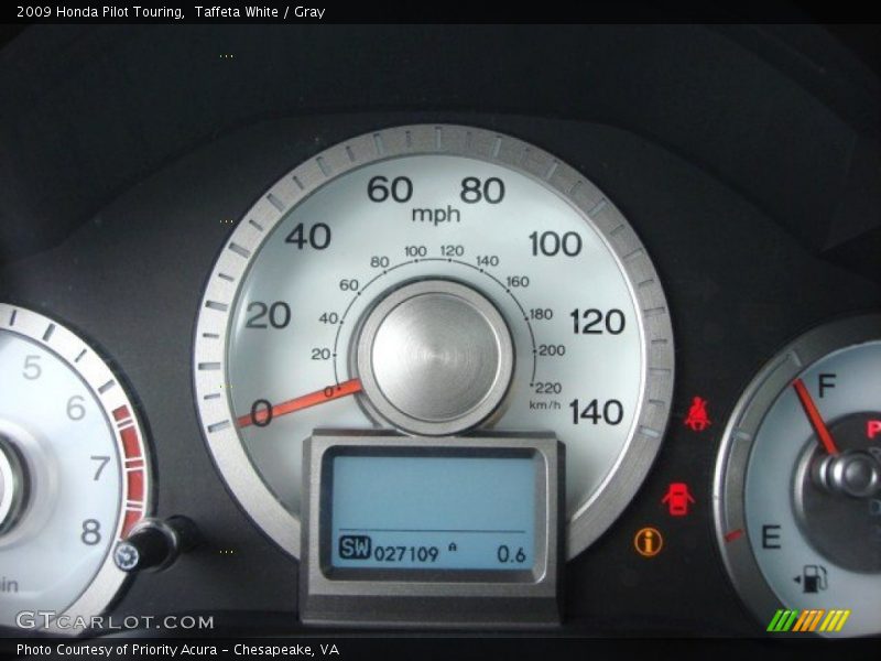 Taffeta White / Gray 2009 Honda Pilot Touring
