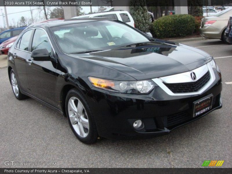 Crystal Black Pearl / Ebony 2010 Acura TSX Sedan