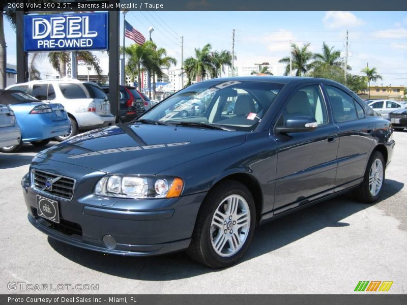 Barents Blue Metallic / Taupe 2008 Volvo S60 2.5T