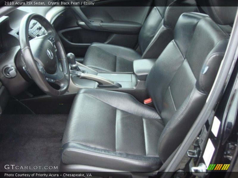 Crystal Black Pearl / Ebony 2010 Acura TSX Sedan