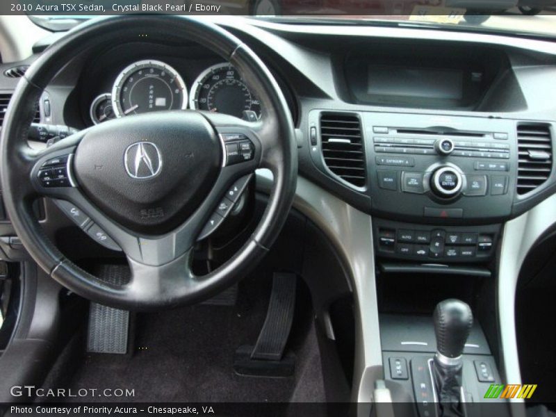 Crystal Black Pearl / Ebony 2010 Acura TSX Sedan