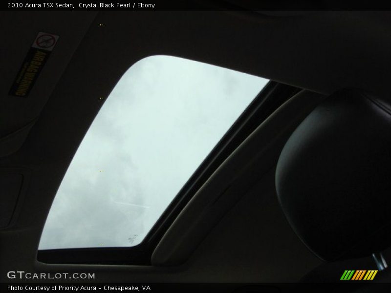 Crystal Black Pearl / Ebony 2010 Acura TSX Sedan