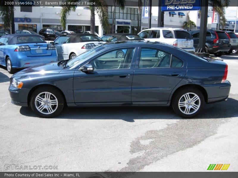 Barents Blue Metallic / Taupe 2008 Volvo S60 2.5T