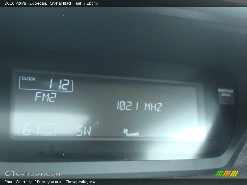 Crystal Black Pearl / Ebony 2010 Acura TSX Sedan