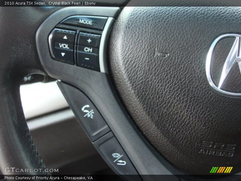 Crystal Black Pearl / Ebony 2010 Acura TSX Sedan
