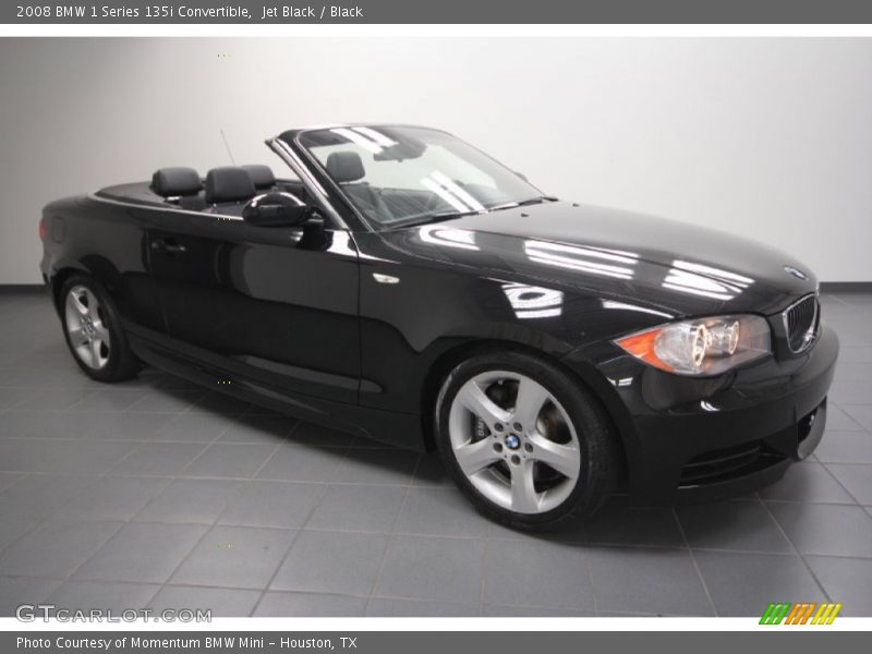 Jet Black / Black 2008 BMW 1 Series 135i Convertible