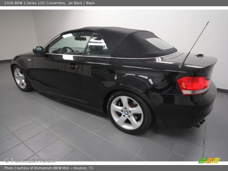 Jet Black / Black 2008 BMW 1 Series 135i Convertible