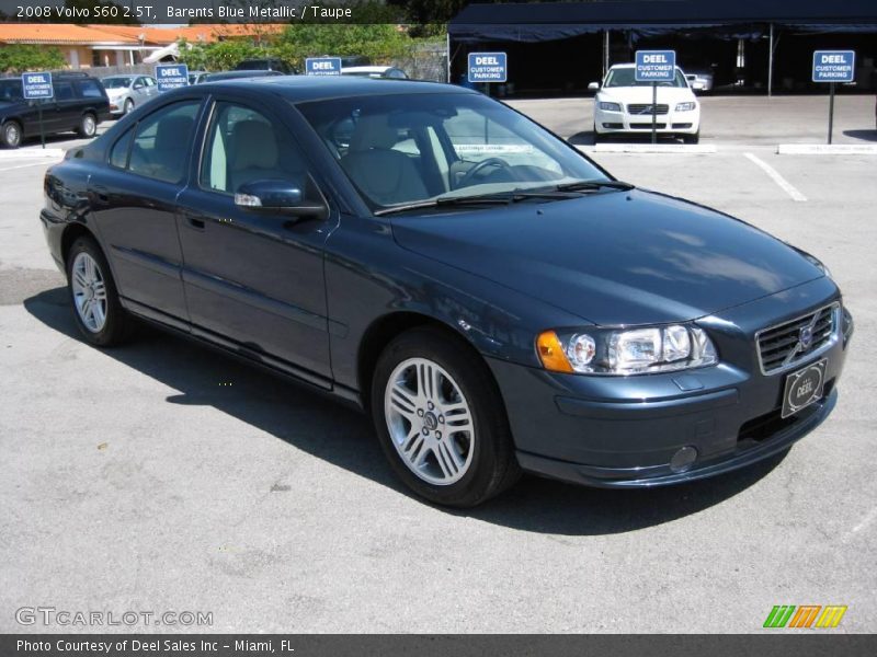 Barents Blue Metallic / Taupe 2008 Volvo S60 2.5T