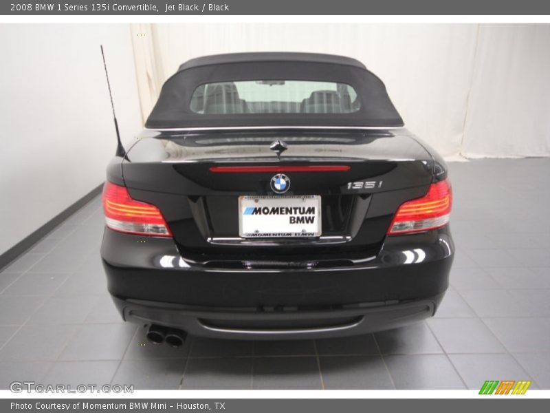 Jet Black / Black 2008 BMW 1 Series 135i Convertible