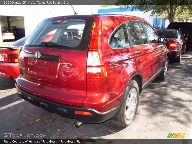 Tango Red Pearl / Gray 2009 Honda CR-V LX