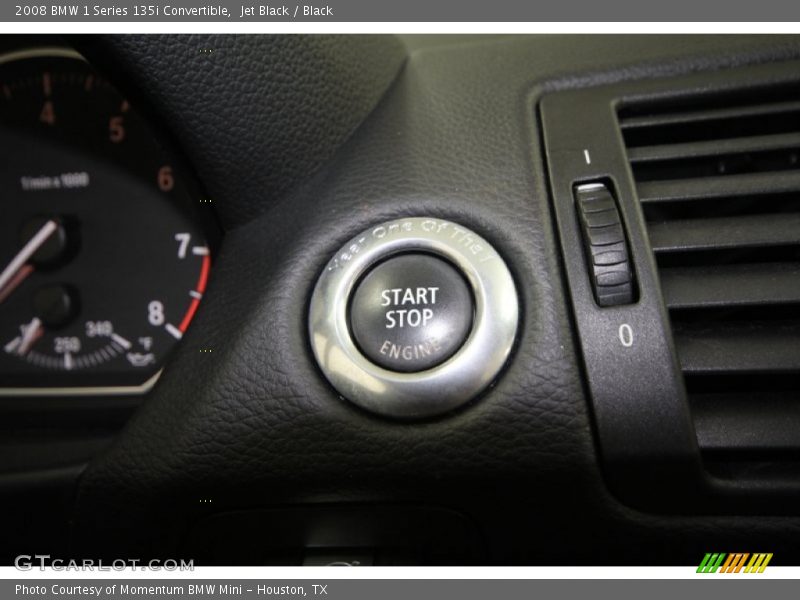 Jet Black / Black 2008 BMW 1 Series 135i Convertible