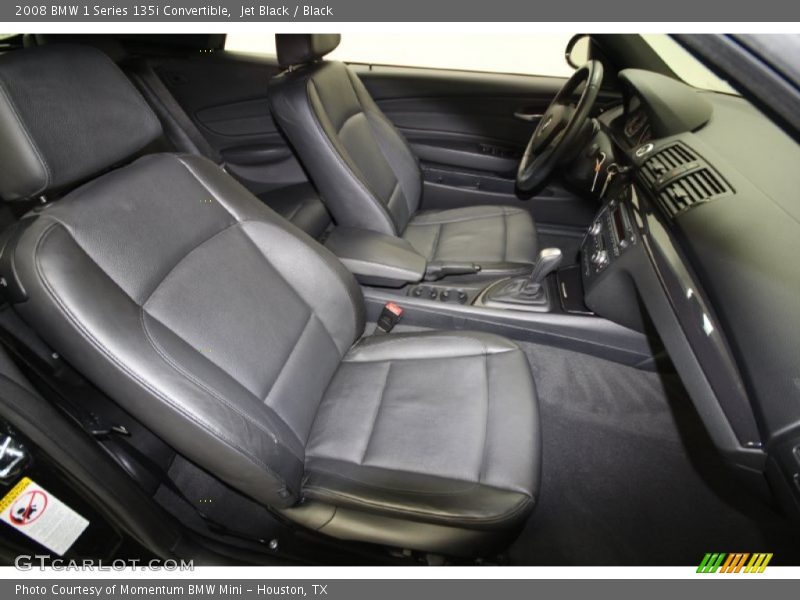 Jet Black / Black 2008 BMW 1 Series 135i Convertible