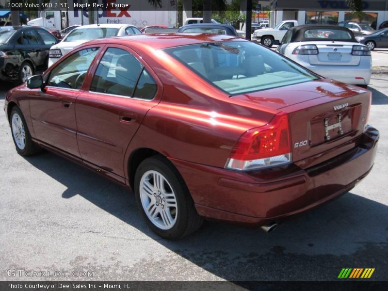 Maple Red / Taupe 2008 Volvo S60 2.5T