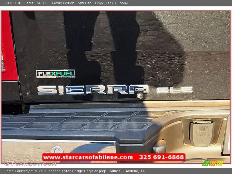 Onyx Black / Ebony 2010 GMC Sierra 1500 SLE Texas Edition Crew Cab