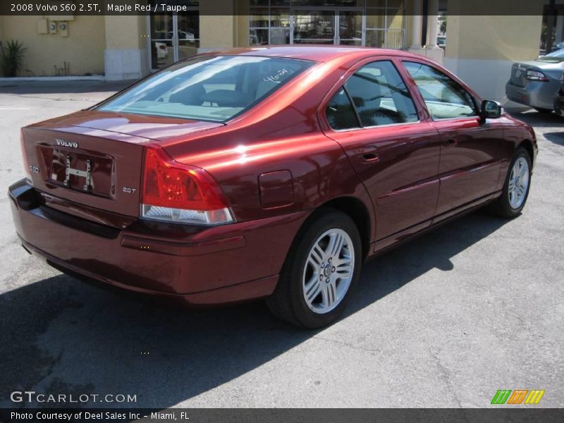 Maple Red / Taupe 2008 Volvo S60 2.5T