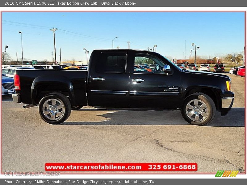 Onyx Black / Ebony 2010 GMC Sierra 1500 SLE Texas Edition Crew Cab