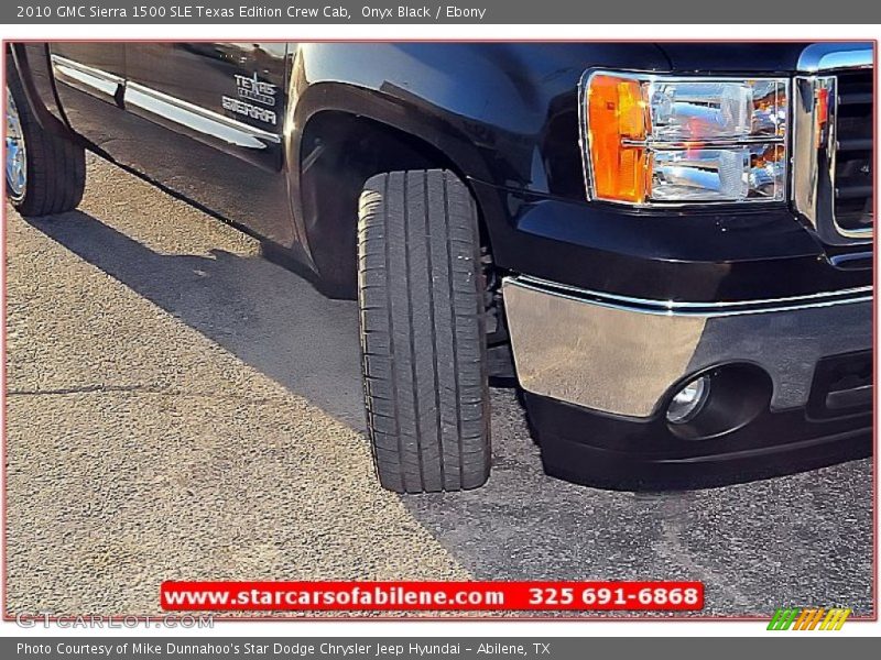 Onyx Black / Ebony 2010 GMC Sierra 1500 SLE Texas Edition Crew Cab