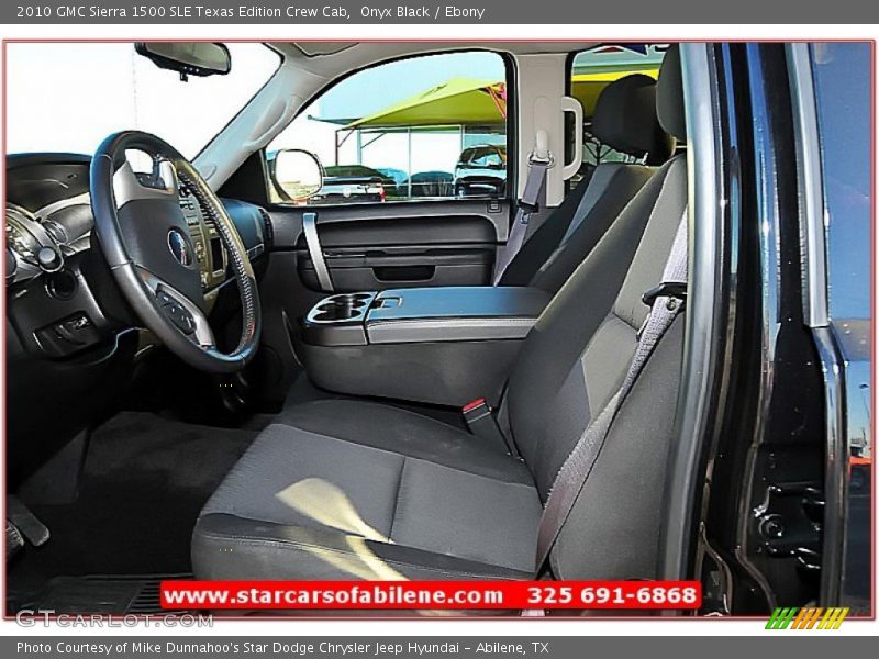 Onyx Black / Ebony 2010 GMC Sierra 1500 SLE Texas Edition Crew Cab