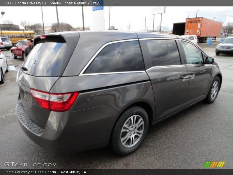 Smoky Topaz Metallic / Gray 2012 Honda Odyssey EX