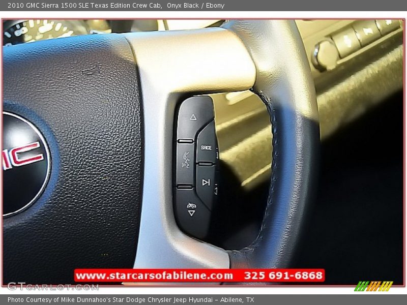 Onyx Black / Ebony 2010 GMC Sierra 1500 SLE Texas Edition Crew Cab