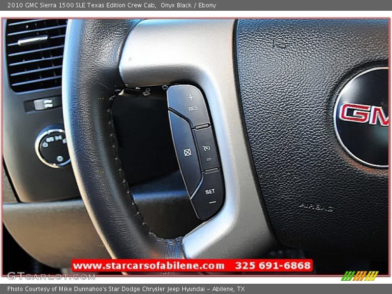 Onyx Black / Ebony 2010 GMC Sierra 1500 SLE Texas Edition Crew Cab