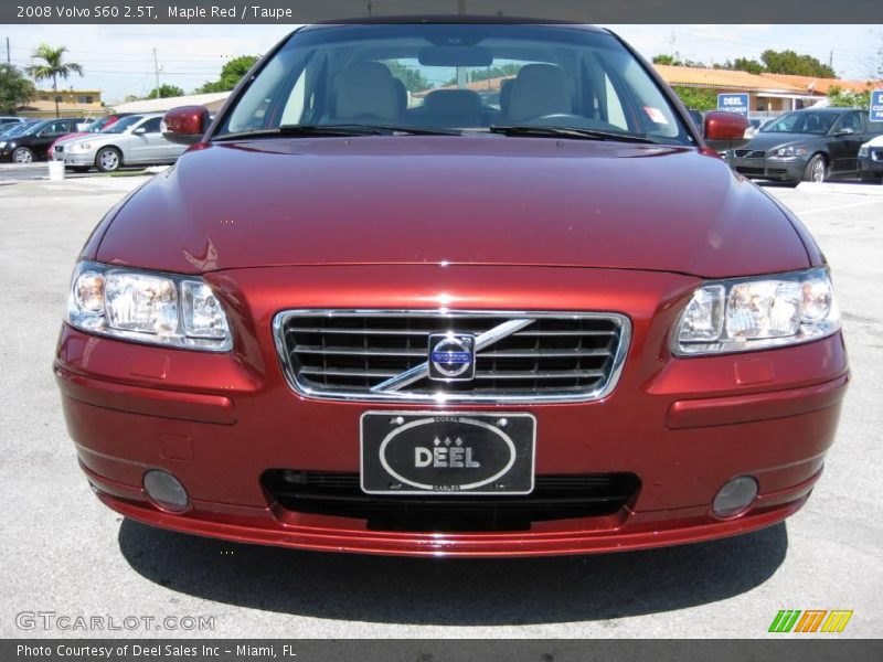 Maple Red / Taupe 2008 Volvo S60 2.5T