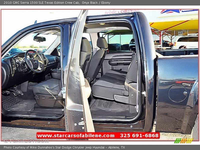 Onyx Black / Ebony 2010 GMC Sierra 1500 SLE Texas Edition Crew Cab
