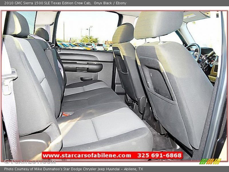 Onyx Black / Ebony 2010 GMC Sierra 1500 SLE Texas Edition Crew Cab