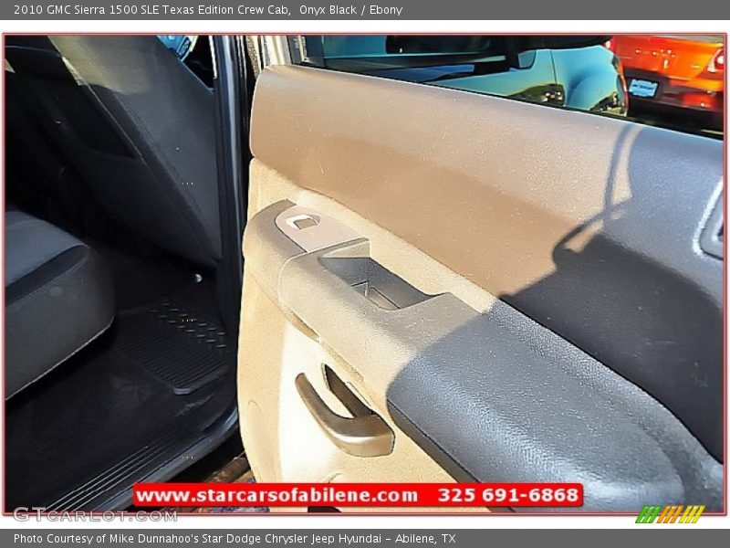 Onyx Black / Ebony 2010 GMC Sierra 1500 SLE Texas Edition Crew Cab