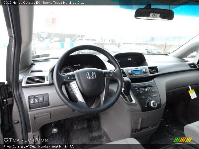 Smoky Topaz Metallic / Gray 2012 Honda Odyssey EX