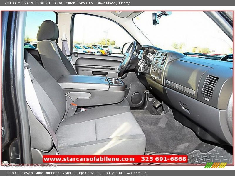 Onyx Black / Ebony 2010 GMC Sierra 1500 SLE Texas Edition Crew Cab