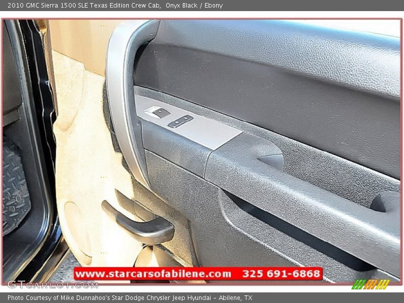 Onyx Black / Ebony 2010 GMC Sierra 1500 SLE Texas Edition Crew Cab