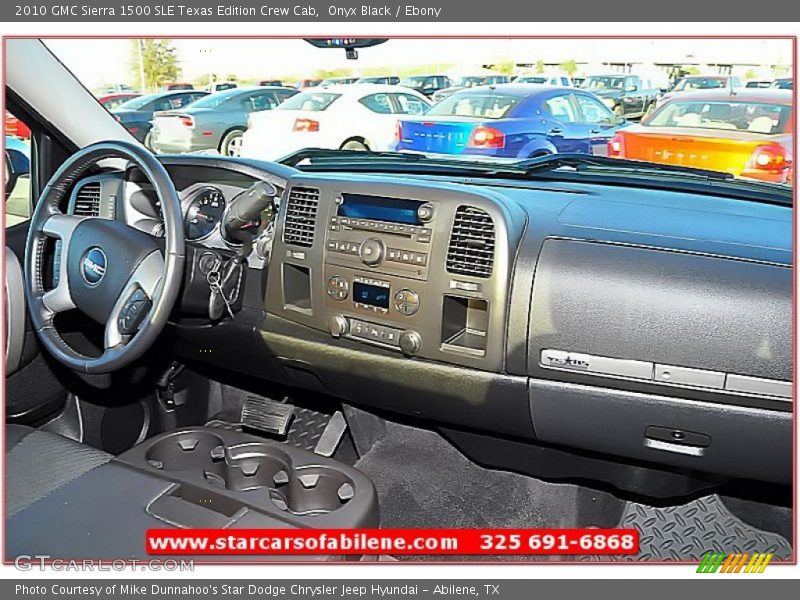Onyx Black / Ebony 2010 GMC Sierra 1500 SLE Texas Edition Crew Cab