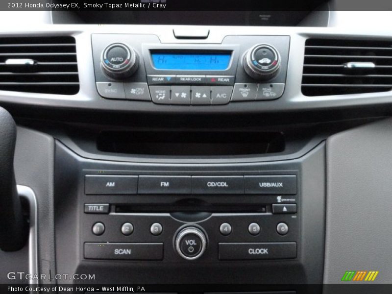 Smoky Topaz Metallic / Gray 2012 Honda Odyssey EX