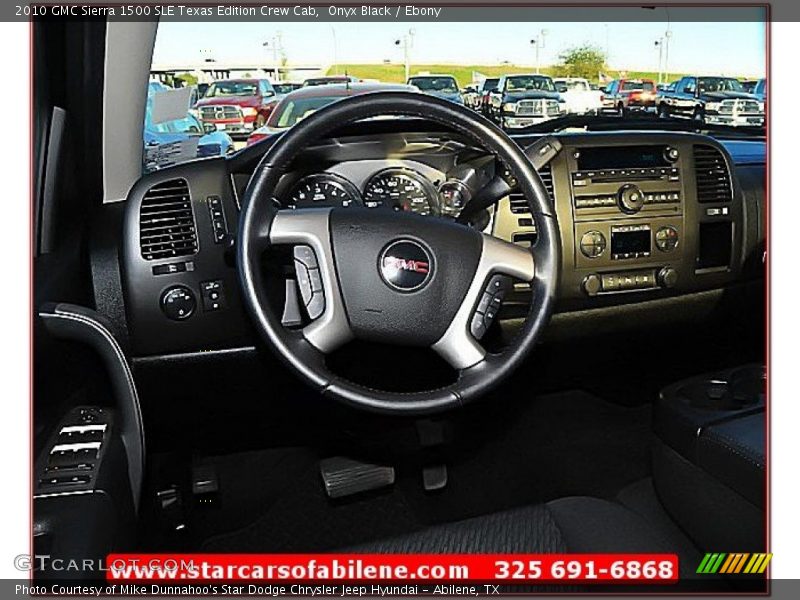 Onyx Black / Ebony 2010 GMC Sierra 1500 SLE Texas Edition Crew Cab