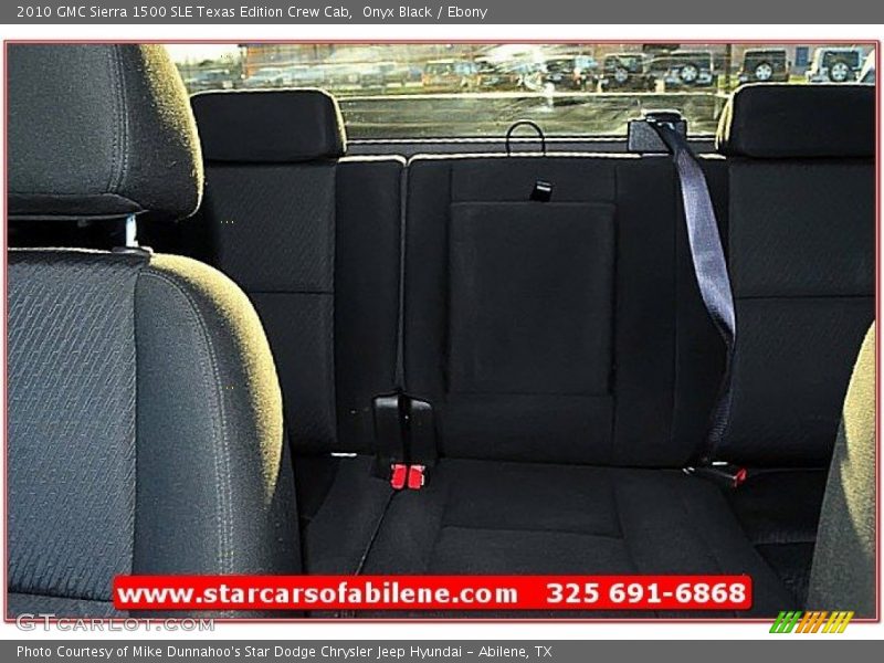 Onyx Black / Ebony 2010 GMC Sierra 1500 SLE Texas Edition Crew Cab