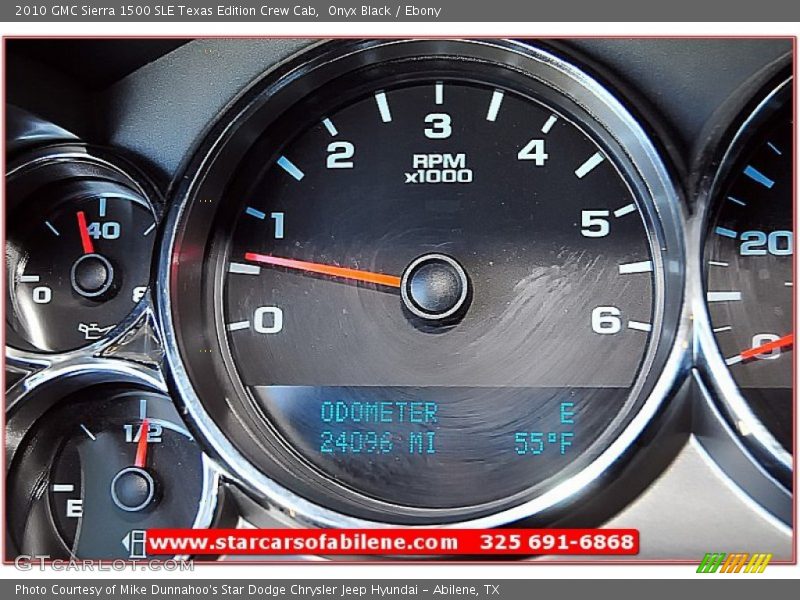 Onyx Black / Ebony 2010 GMC Sierra 1500 SLE Texas Edition Crew Cab