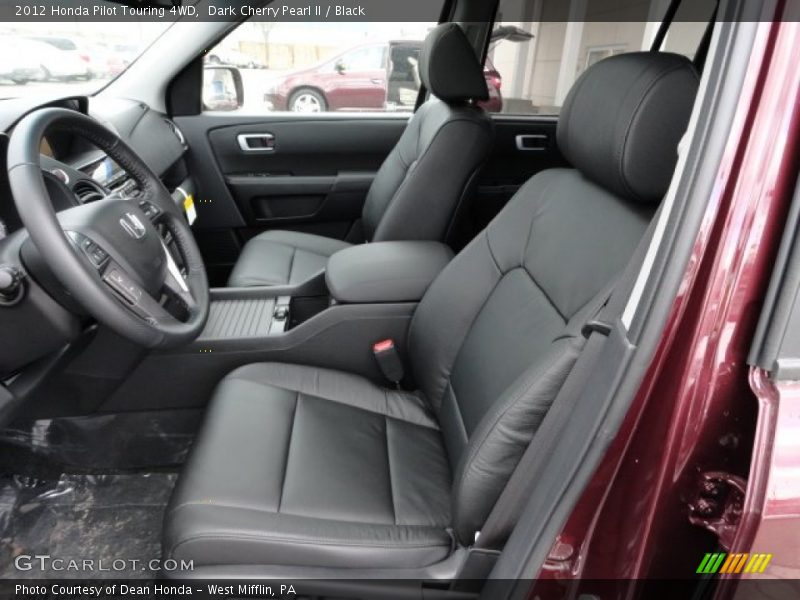 Front Seat of 2012 Pilot Touring 4WD