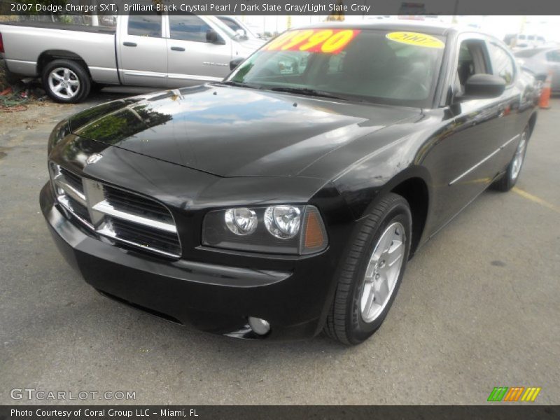 Brilliant Black Crystal Pearl / Dark Slate Gray/Light Slate Gray 2007 Dodge Charger SXT