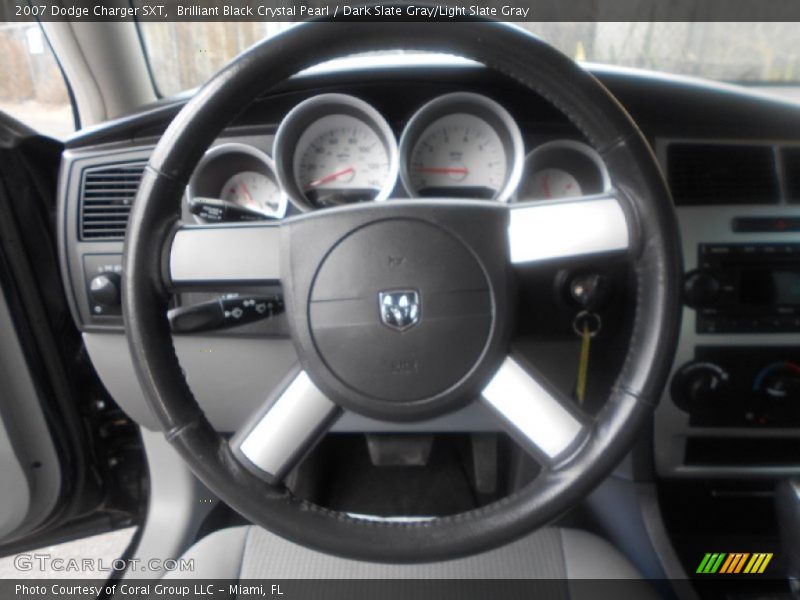 Brilliant Black Crystal Pearl / Dark Slate Gray/Light Slate Gray 2007 Dodge Charger SXT