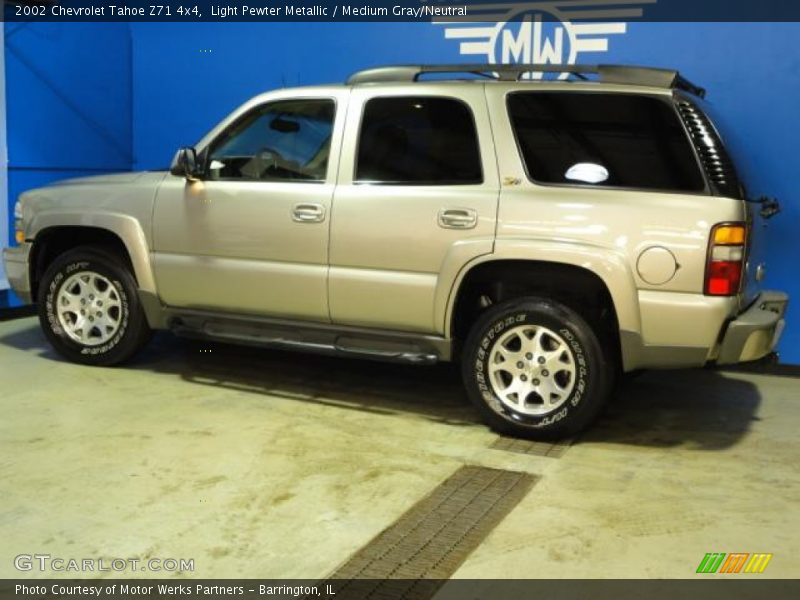 Light Pewter Metallic / Medium Gray/Neutral 2002 Chevrolet Tahoe Z71 4x4