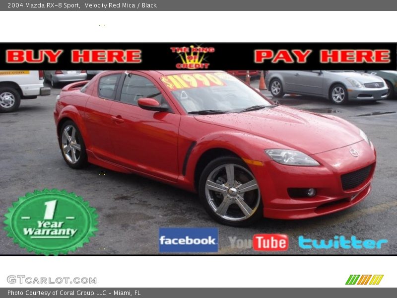 Velocity Red Mica / Black 2004 Mazda RX-8 Sport