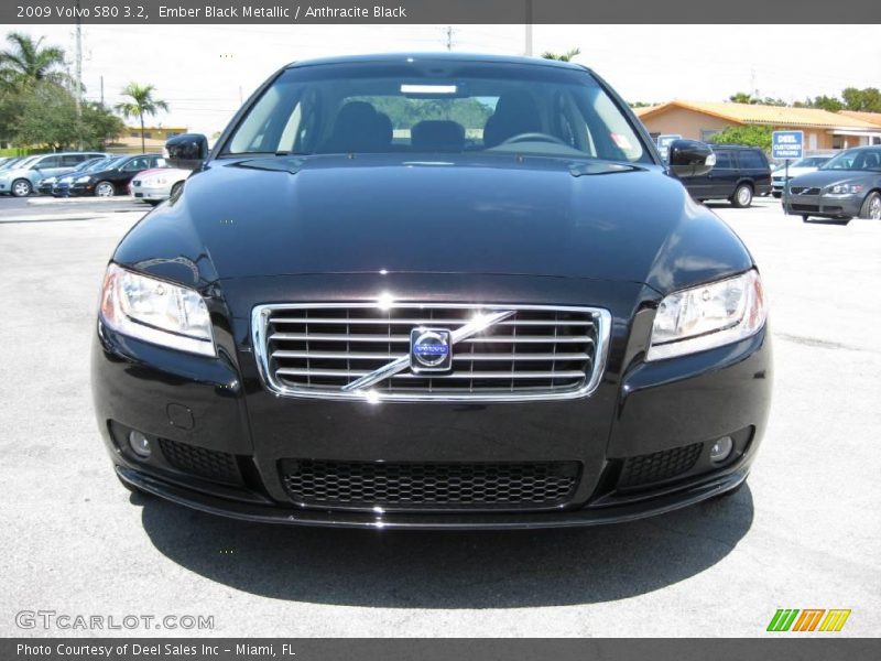 Ember Black Metallic / Anthracite Black 2009 Volvo S80 3.2